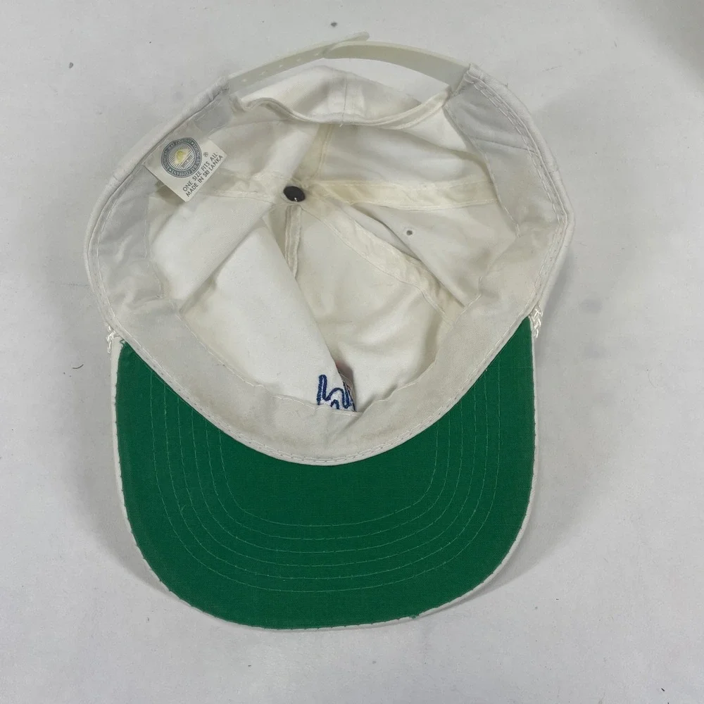 Vintage Snowsnake Ski Resort White Rope Snapback‎ Hat Young An Hat Co Mens OSFA